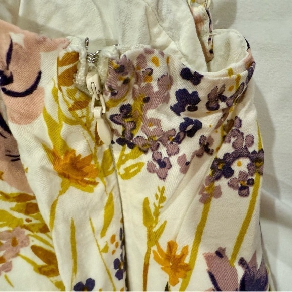 Old Navy Women Dress Fit Flare Cami Dress White Floral Print Size Small Petite - Picture 14 of 14